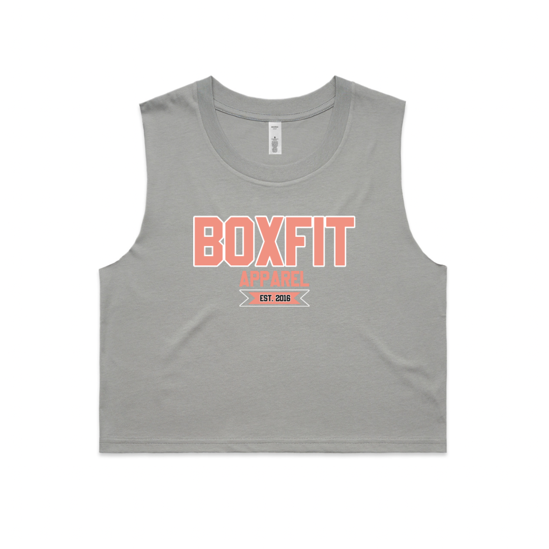 BOXFIT COLLEGE LADIES CROP TANK