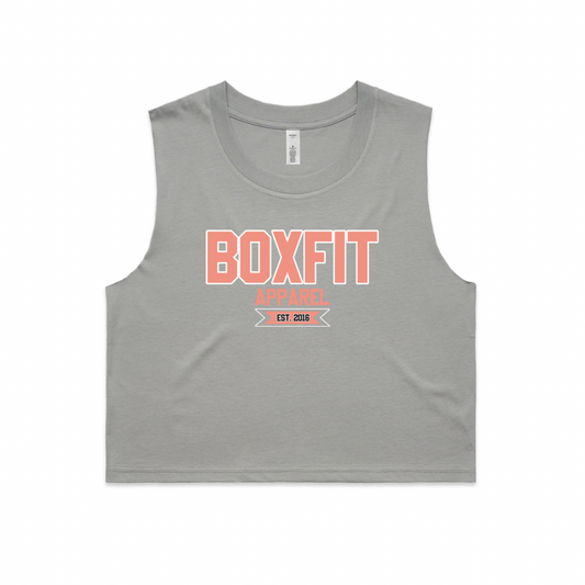 BOXFIT COLLEGE LADIES CROP TANK