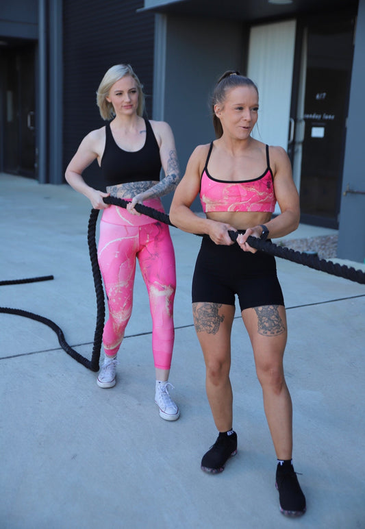 BXFT MARBLE 7/8 HIGH RISE LENGTH LEGGINGS