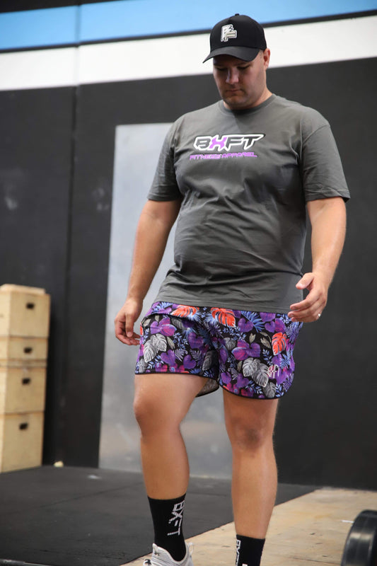 BXFT MENS PERFORMANCE SHORTS - TROPICAL PRINT